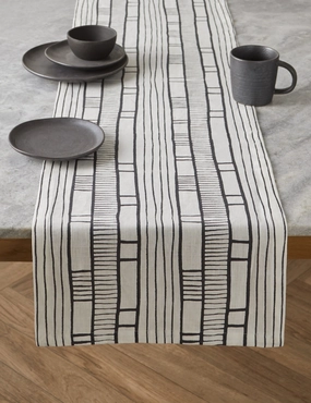 Sector Linen Table Runner by Hadiya Williams home decor,home accents,interior accessories