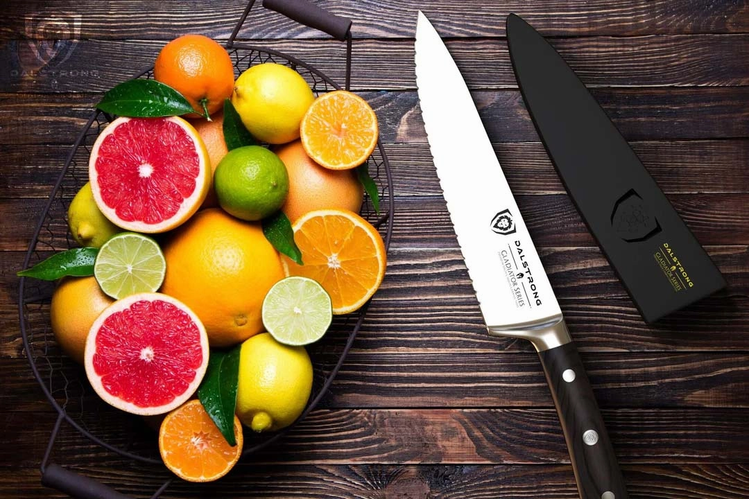 Serrated Chef Knife 7.5" | Gladiator Series | NSF Certified | Dalstrong 