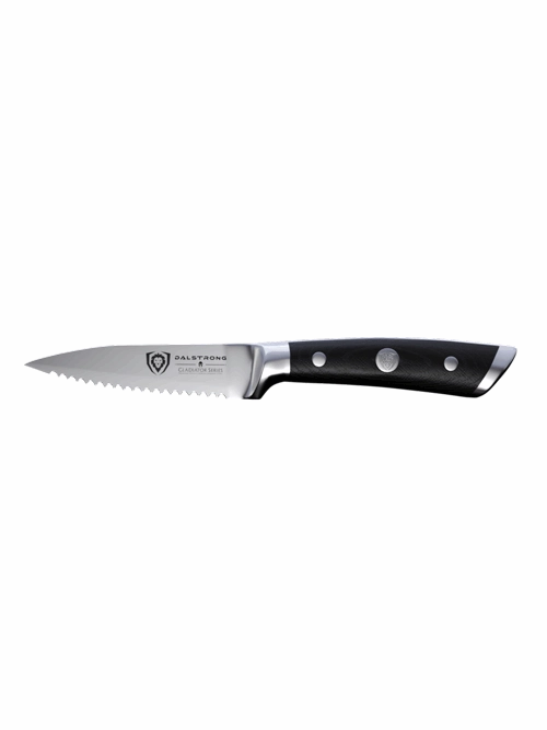 Serrated Paring Knife 3.75" | Gladiator Series | NSF Certified | Dalstrong 