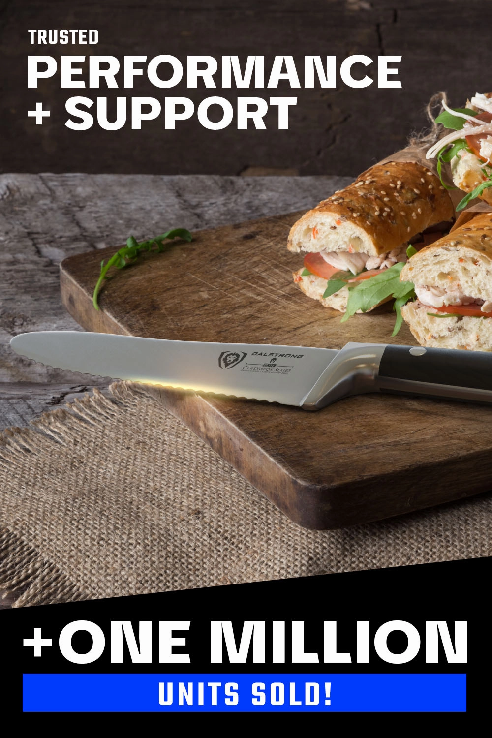 Serrated Sandwich, Deli & Utility Knife 6" | Gladiator Series | NSF Certified | Dalstrong 
