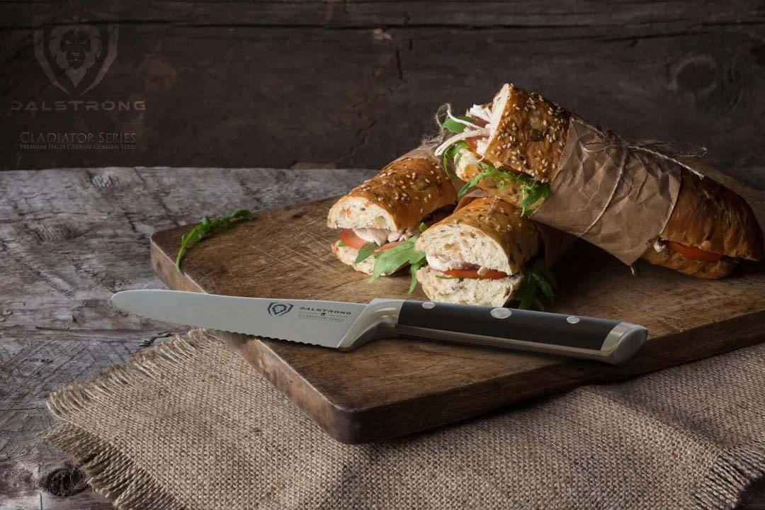 Serrated Sandwich, Deli & Utility Knife 6" | Gladiator Series | NSF Certified | Dalstrong 