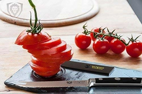 Serrated Tomato Knife 5" | Gladiator Series | NSF Certified | Dalstrong 