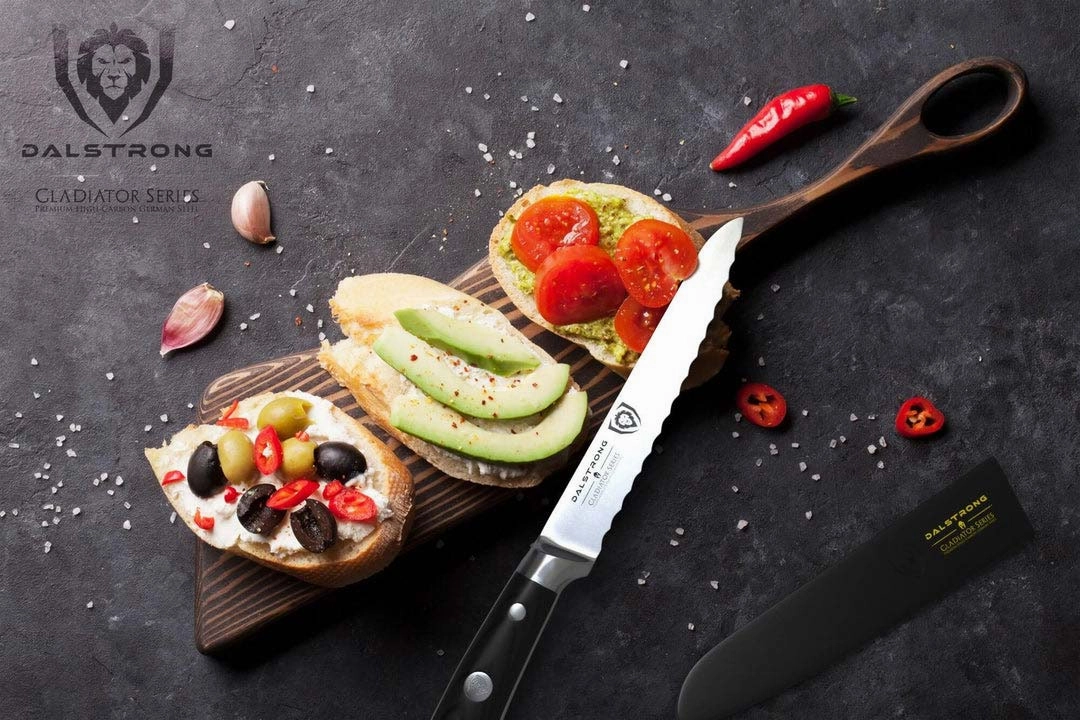 Serrated Utility Knife 5.5" | Gladiator Series | NSF Certified | Dalstrong 