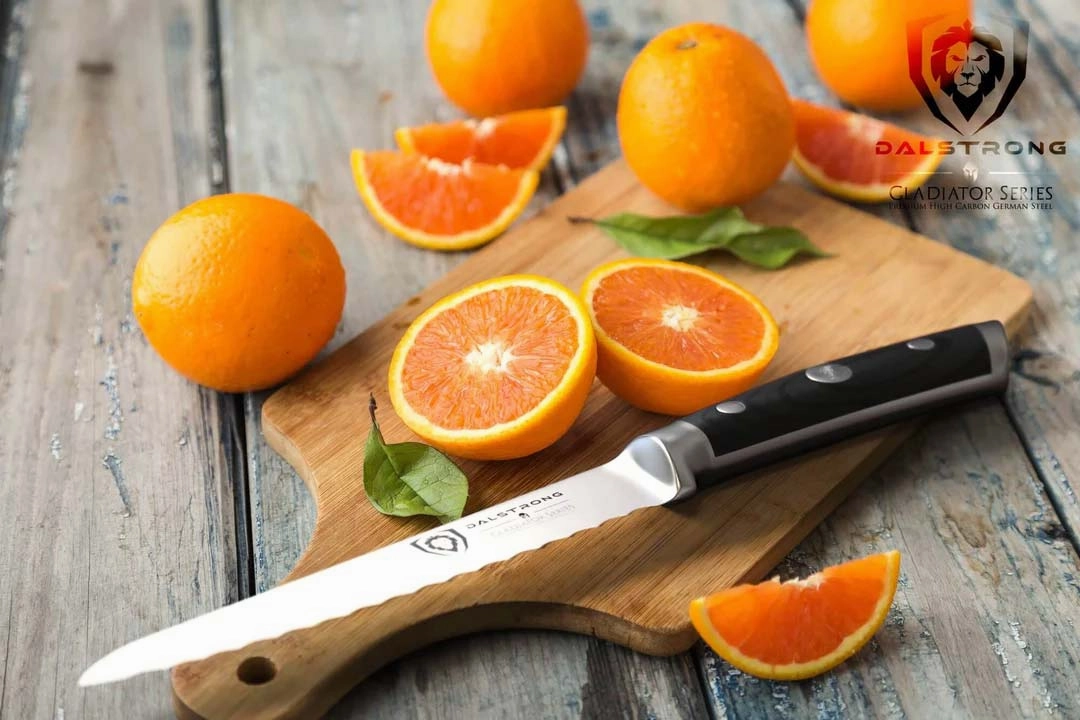 Serrated Utility Knife 5.5" | Gladiator Series | NSF Certified | Dalstrong 
