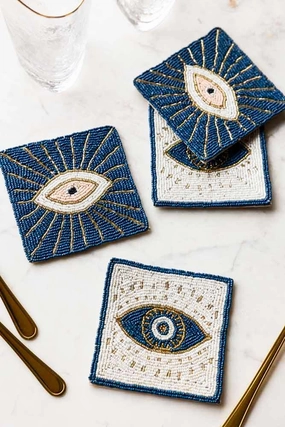Set of 4 Mystic Eye Coasters kitchenware,kitchen essentials,cooking tools