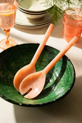 Set Of Picnic Salad Servers In Pink kitchenware,kitchen essentials,cooking tools