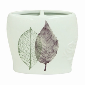Seville toothbrush holder by Bacova - White toothbrush holder,bathroom cup,bathroom organizer
