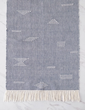 Shapes Runner by Minna, Blue home decor,home accents,interior accessories
