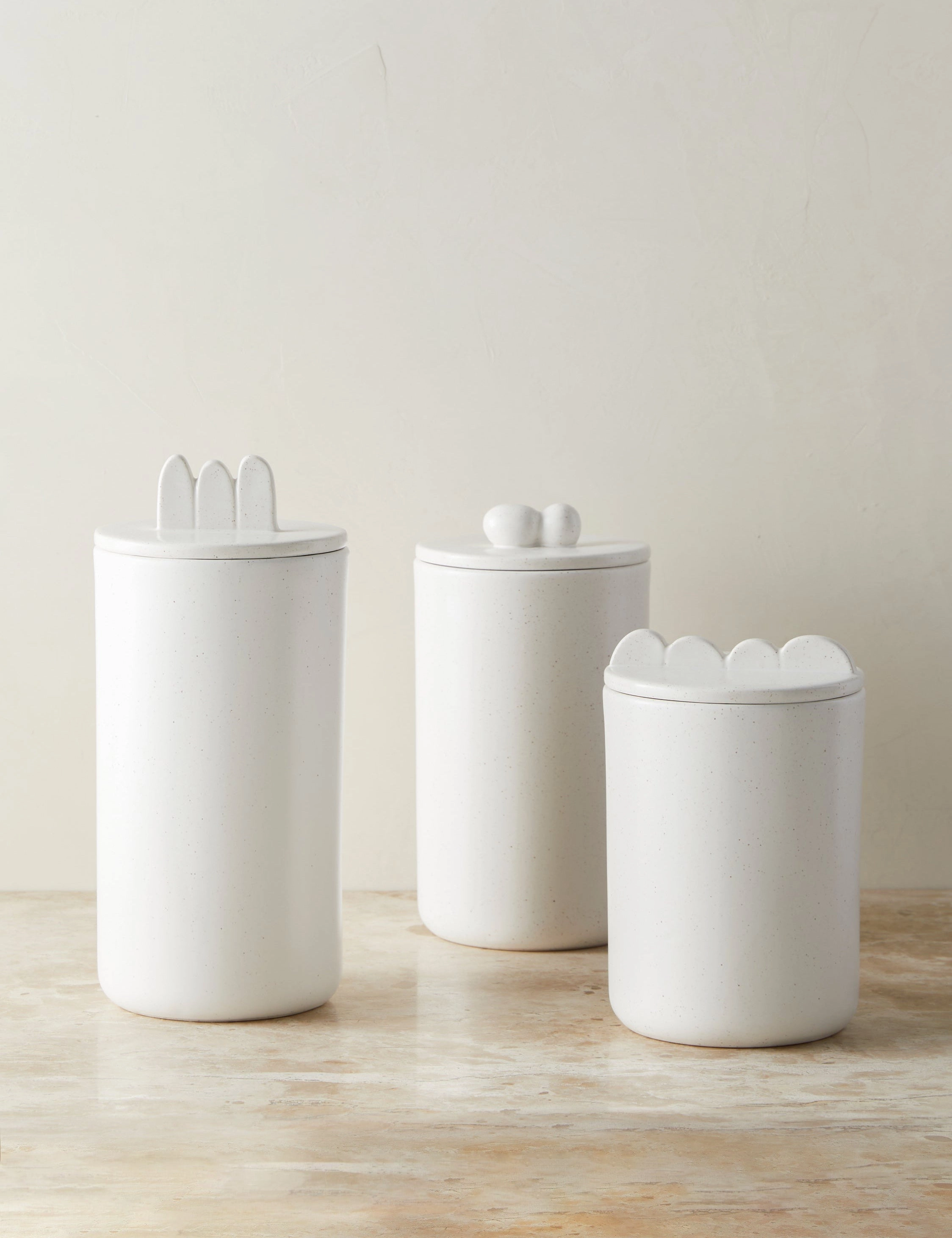 Shapeshifter Ceramic Canister (Set of 3) by Sarah Sherman Samuel home decor,home accents,interior accessories