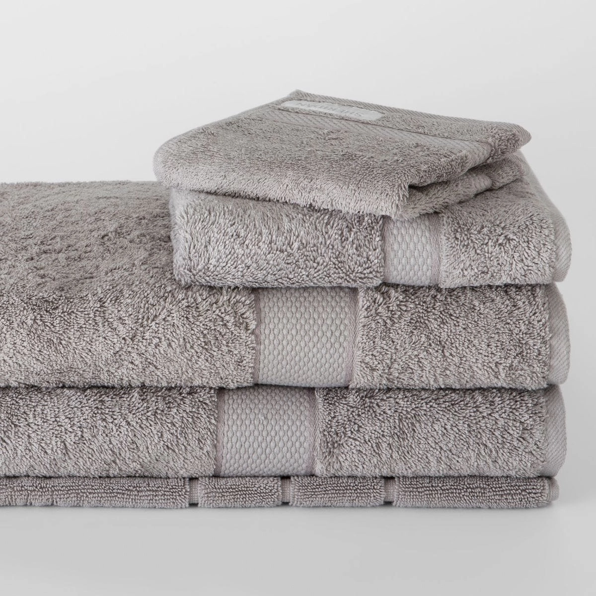 Sheridan Luxury Egyptian Towel Collection Face Washer x2 in Cloud Grey bathroom essentials,bathroom accessories,bathroom set