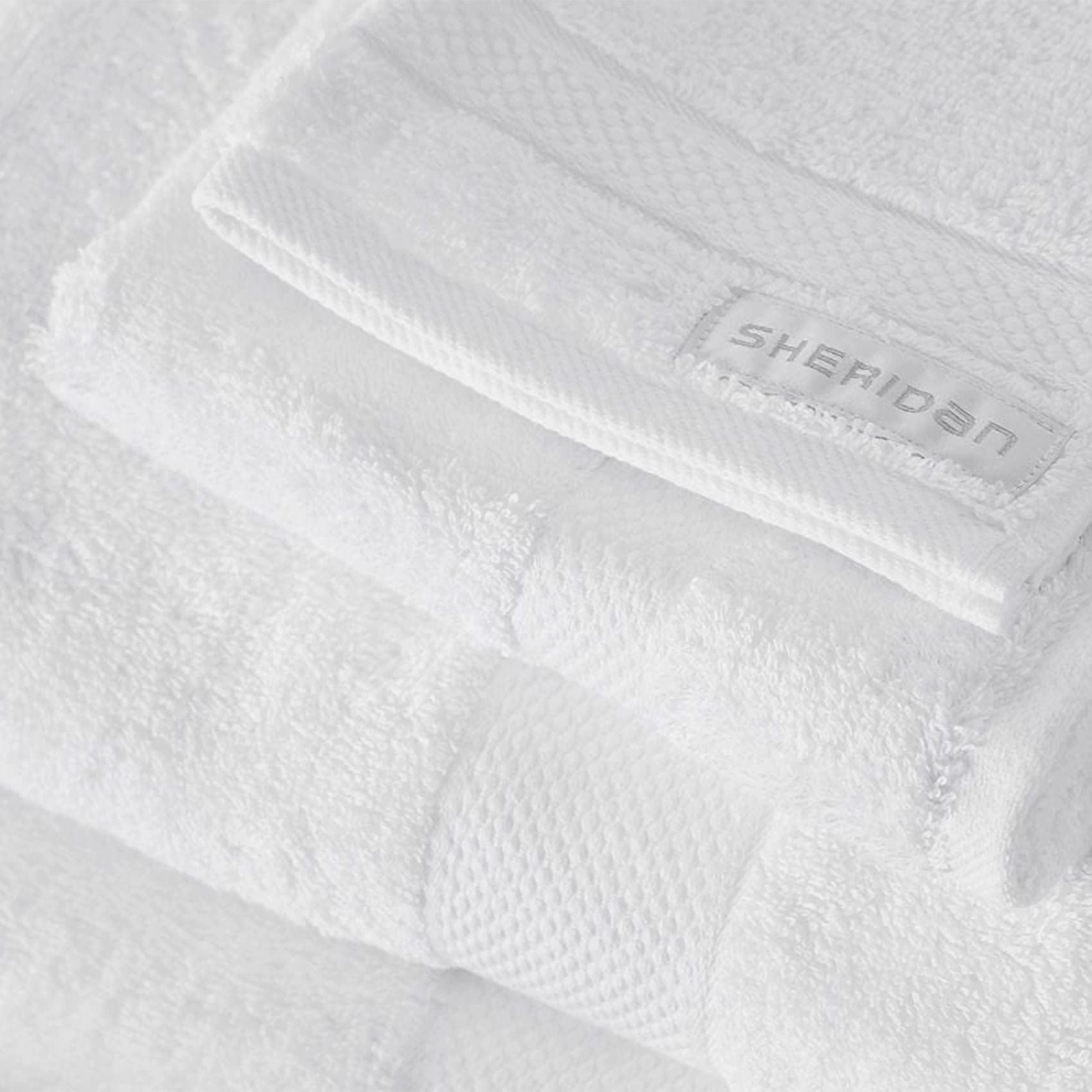 Sheridan Luxury Egyptian Towel Collection Face Washer x2 in Snow White