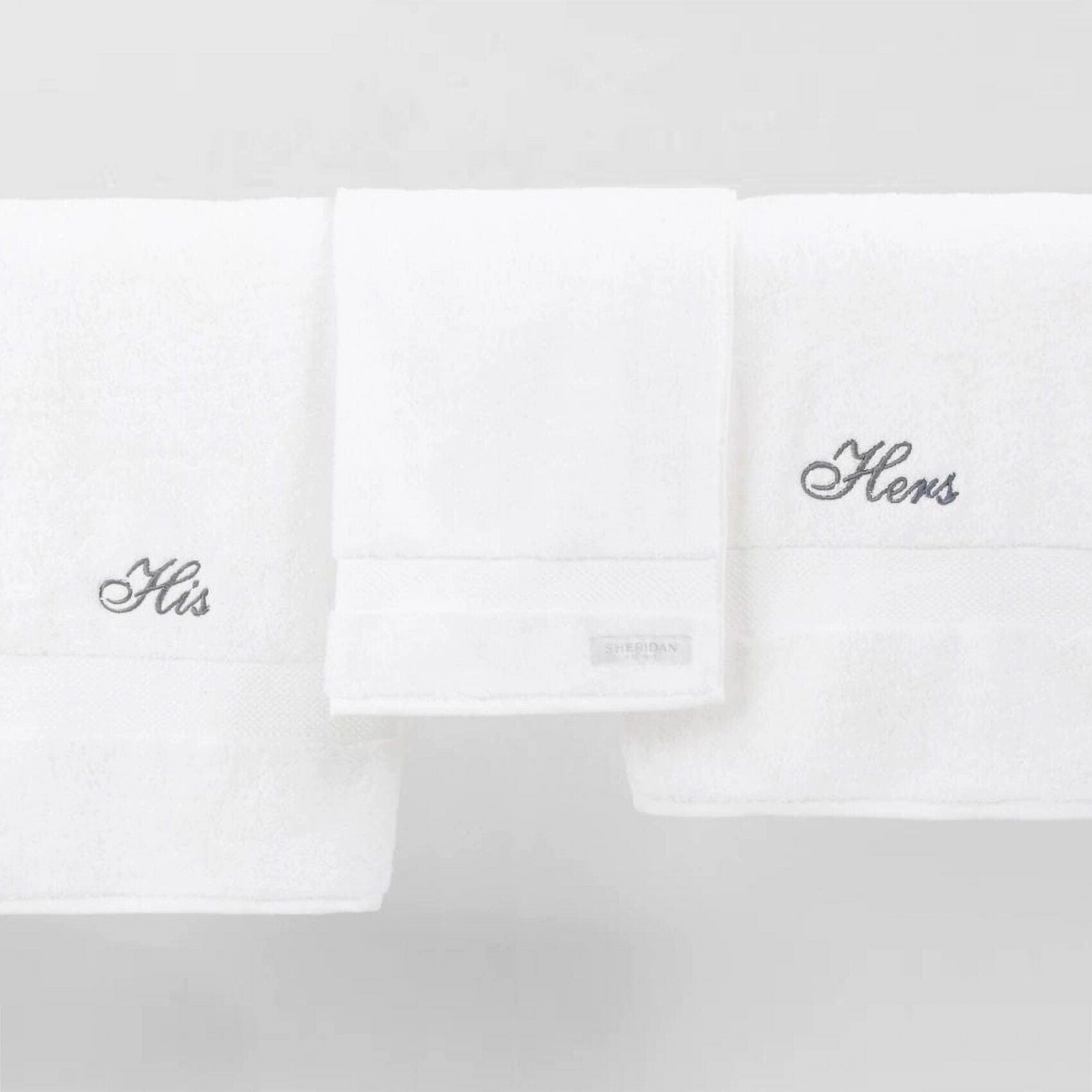 Sheridan Luxury Egyptian Towel Collection Face Washer x2 in Snow White