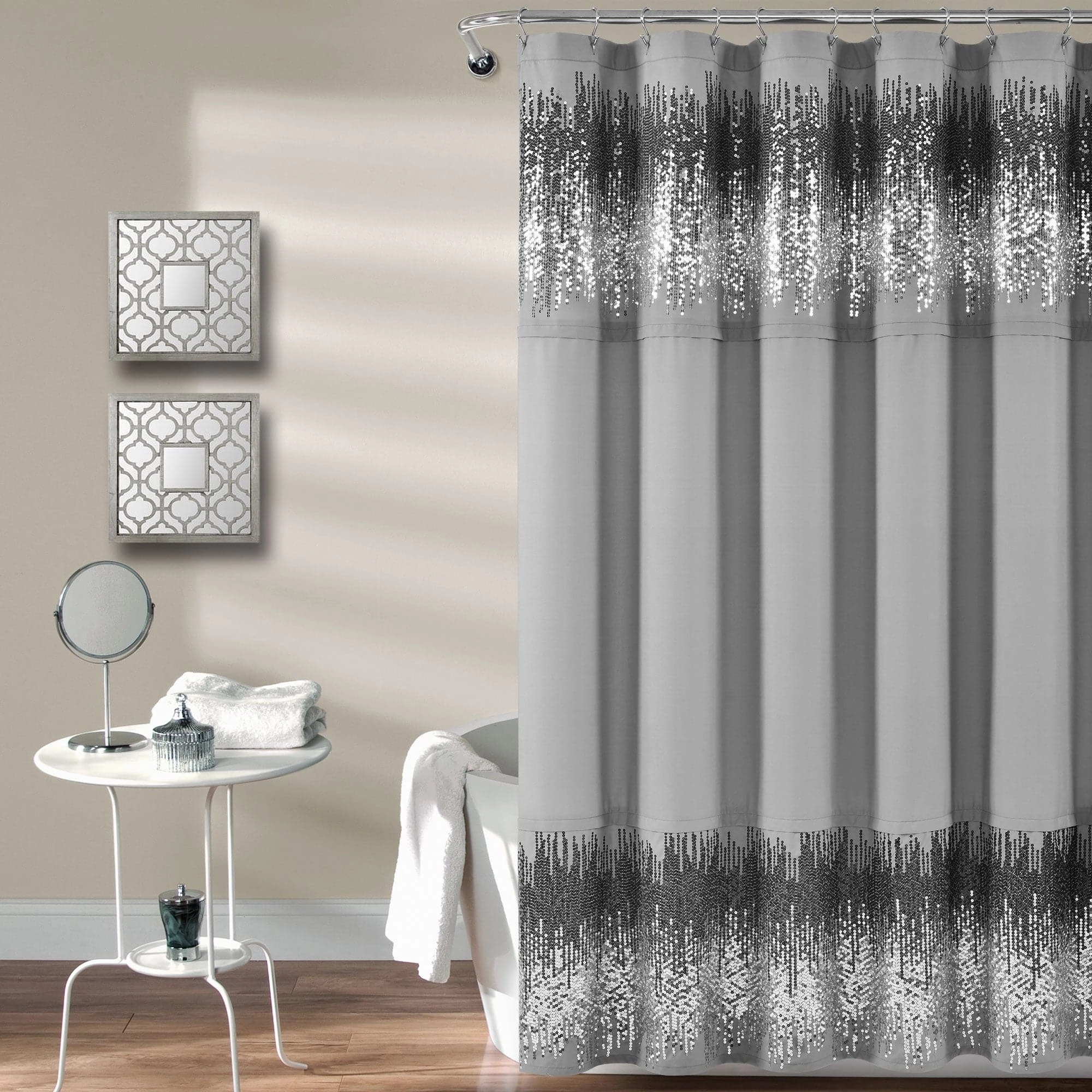 Shimmer Sequins Shower Curtain