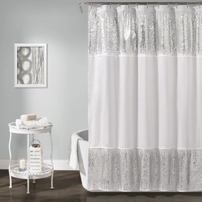 Shimmer Sequins Shower Curtain shower curtain,bath curtain,bathroom decor
