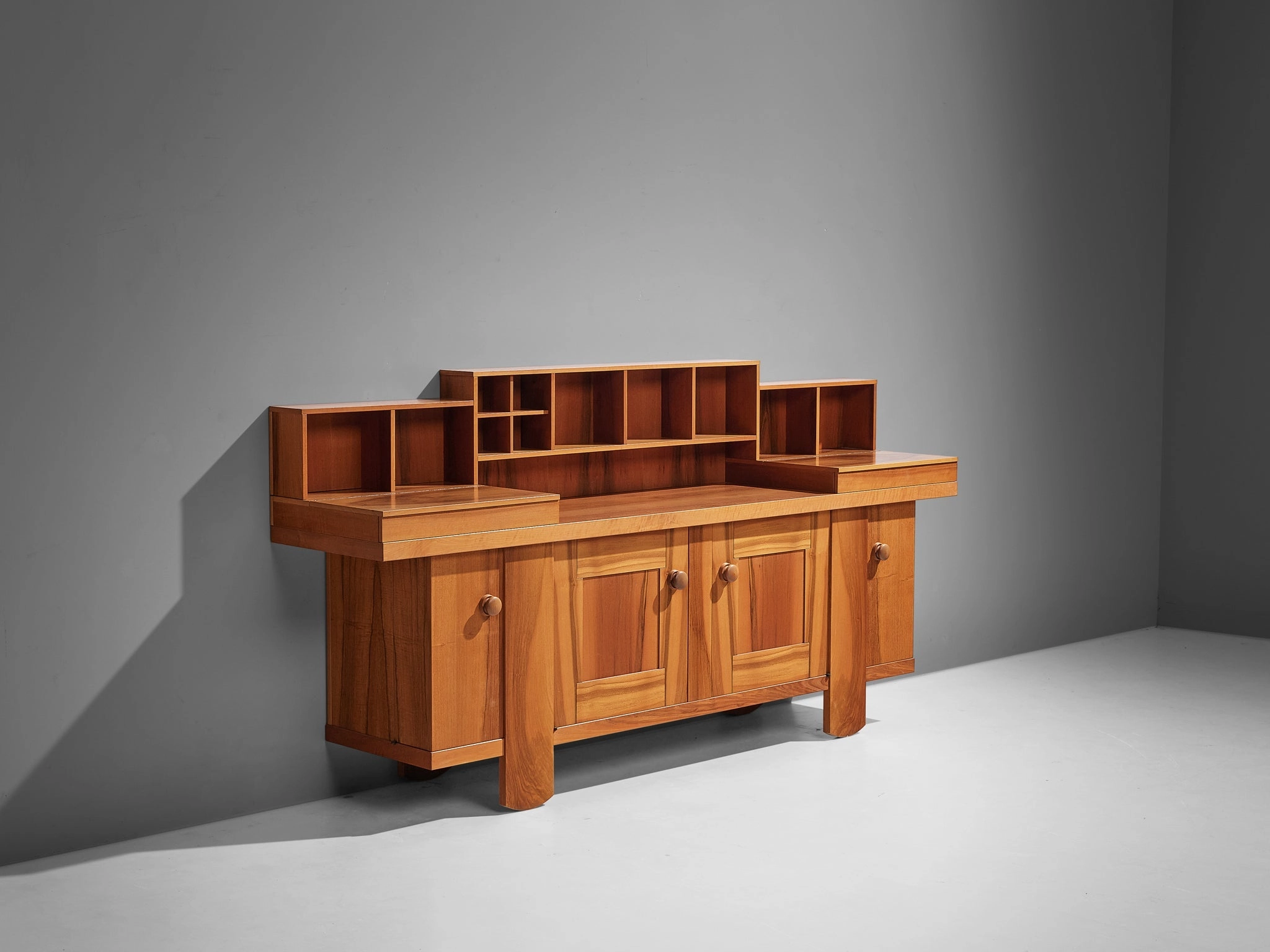 Silvio Coppola for Bernini Large Sideboard in Walnut