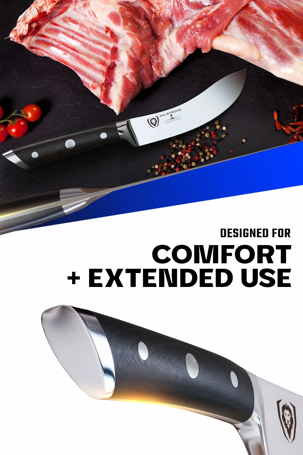 Skinning & Boning Knife 5.5" | Gladiator Series | NSF Certified | Dalstrong 