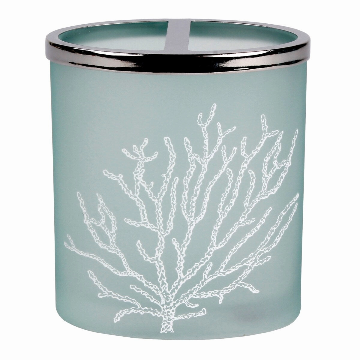SKL Home Coral Reef Toothbrush Holder - Blue - 3.65x2.16x4.13 toothbrush holder,bathroom cup,bathroom organizer