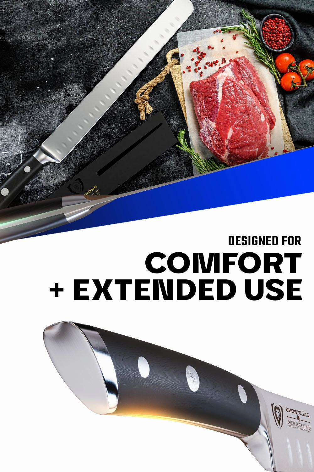 Slicing & Carving Knife 10" | Gladiator Series | NSF Certified | Dalstrong 