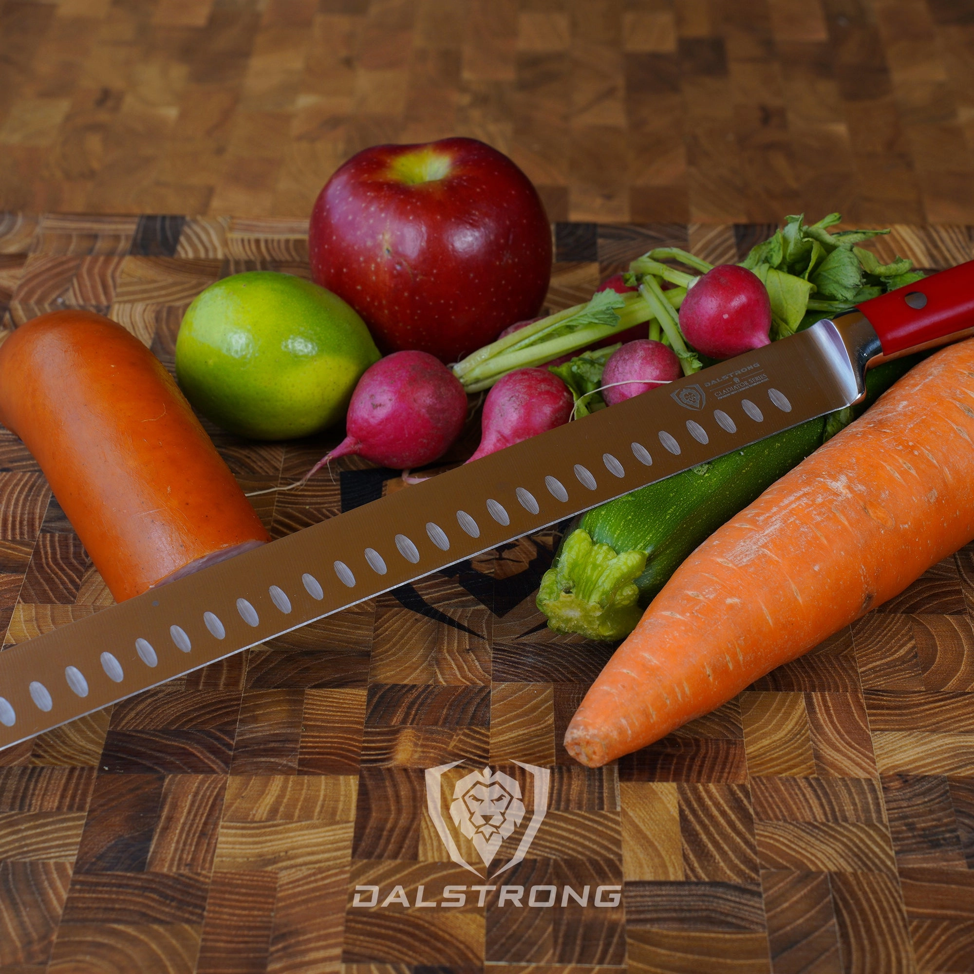 Slicing & Carving Knife 12" | Crimson Red ABS Handle | Gladiator Series | NSF Certified | Dalstrong 