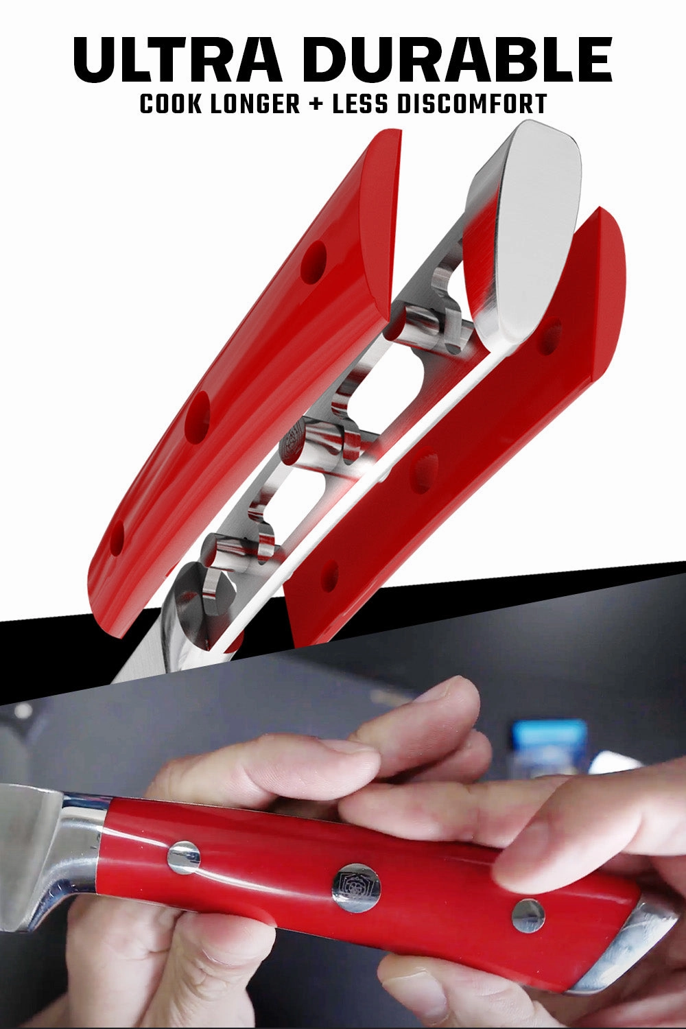 Slicing & Carving Knife 12" | Crimson Red ABS Handle | Gladiator Series | NSF Certified | Dalstrong 