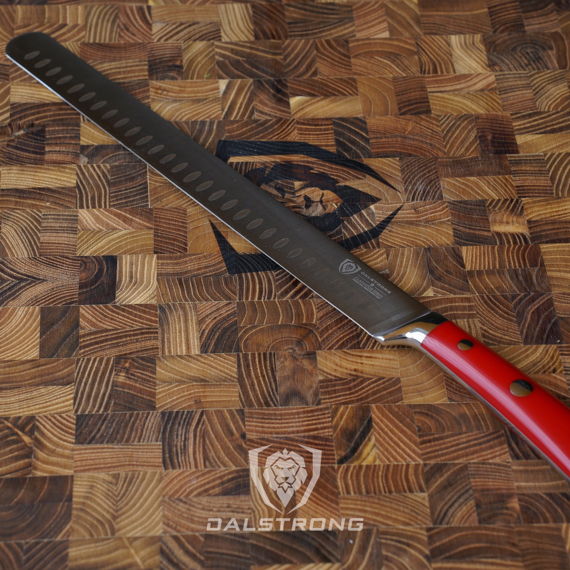 Slicing & Carving Knife 12" | Crimson Red ABS Handle | Gladiator Series | NSF Certified | Dalstrong 