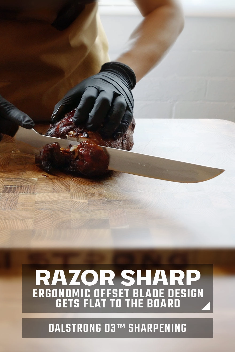 Slicing & Carving Knife 12" | Offset Blade | Gladiator Series | NSF Certified | Dalstrong 