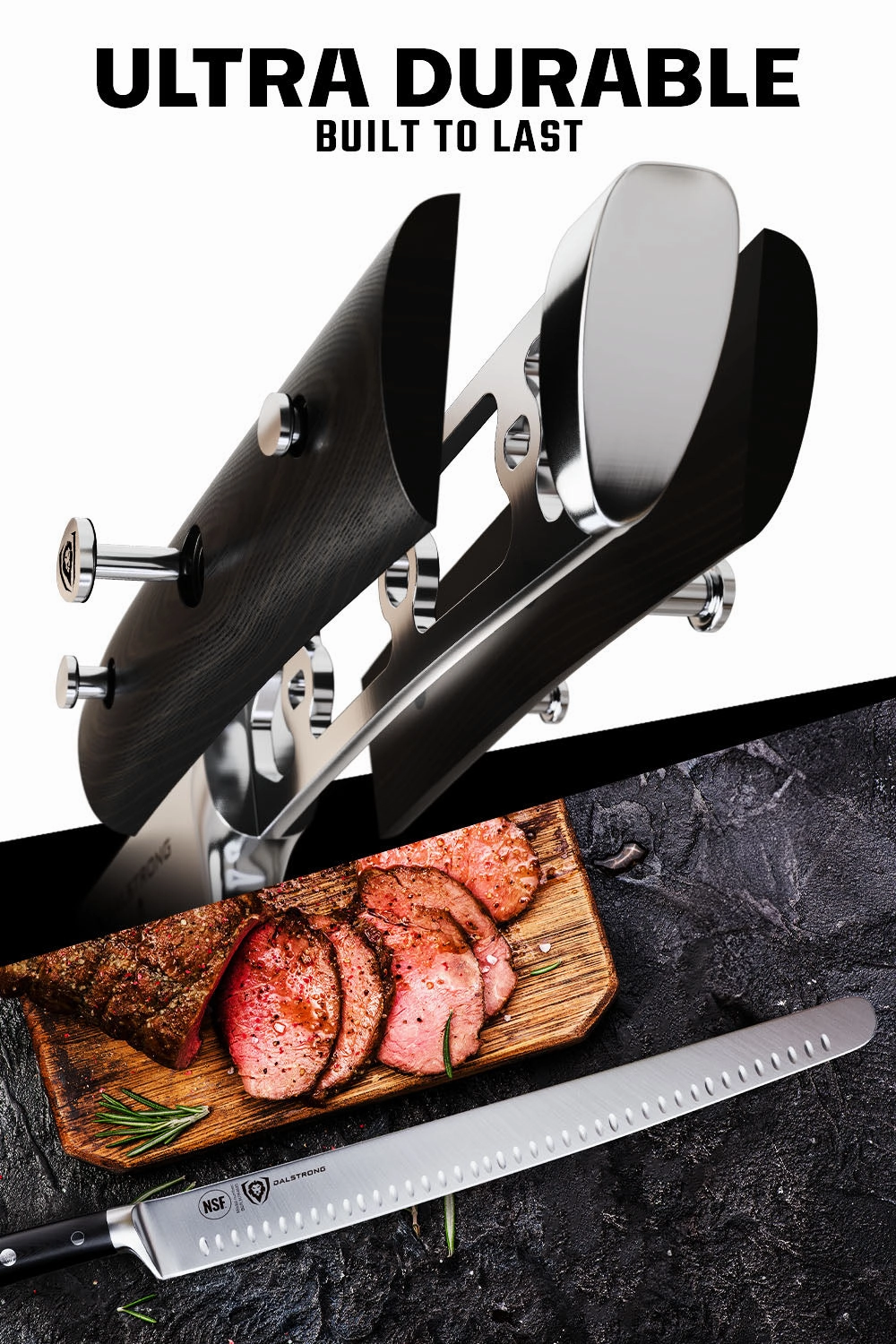 Slicing & Carving Knife 14" Extra-Long | Gladiator Series | NSF Certified | Dalstrong 