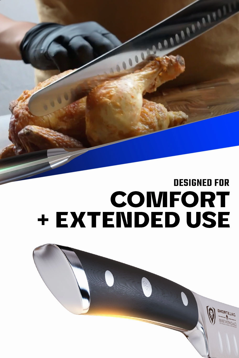 Slicing & Carving Knife 14" Extra-Long | Gladiator Series | NSF Certified | Dalstrong 