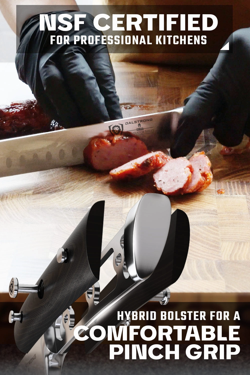 Slicing Carving Knife 8" | Gladiator Series | NSF Certified | Dalstrong 