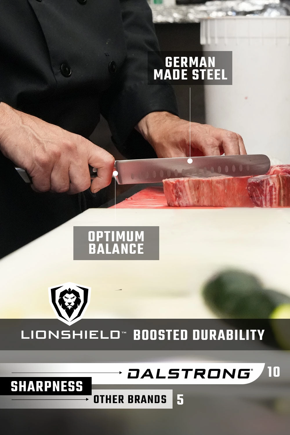 Slicing Carving Knife 8" | Gladiator Series | NSF Certified | Dalstrong 