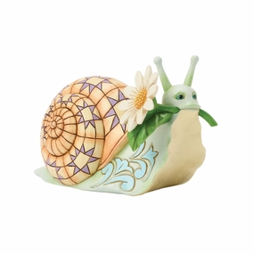 Snail with Daisy Flower Fig figurines,decorative figurines,home accents
