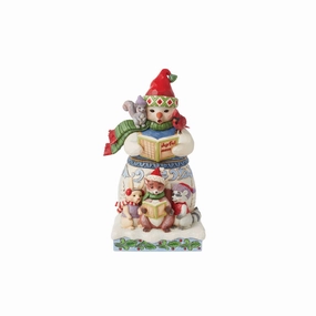 Snowman & Animals Caroling figurines,decorative figurines,home accents