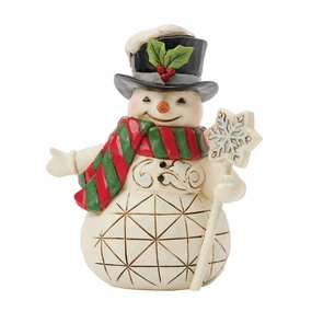 Snowman Snowflake Staff Mini figurines,decorative figurines,home accents