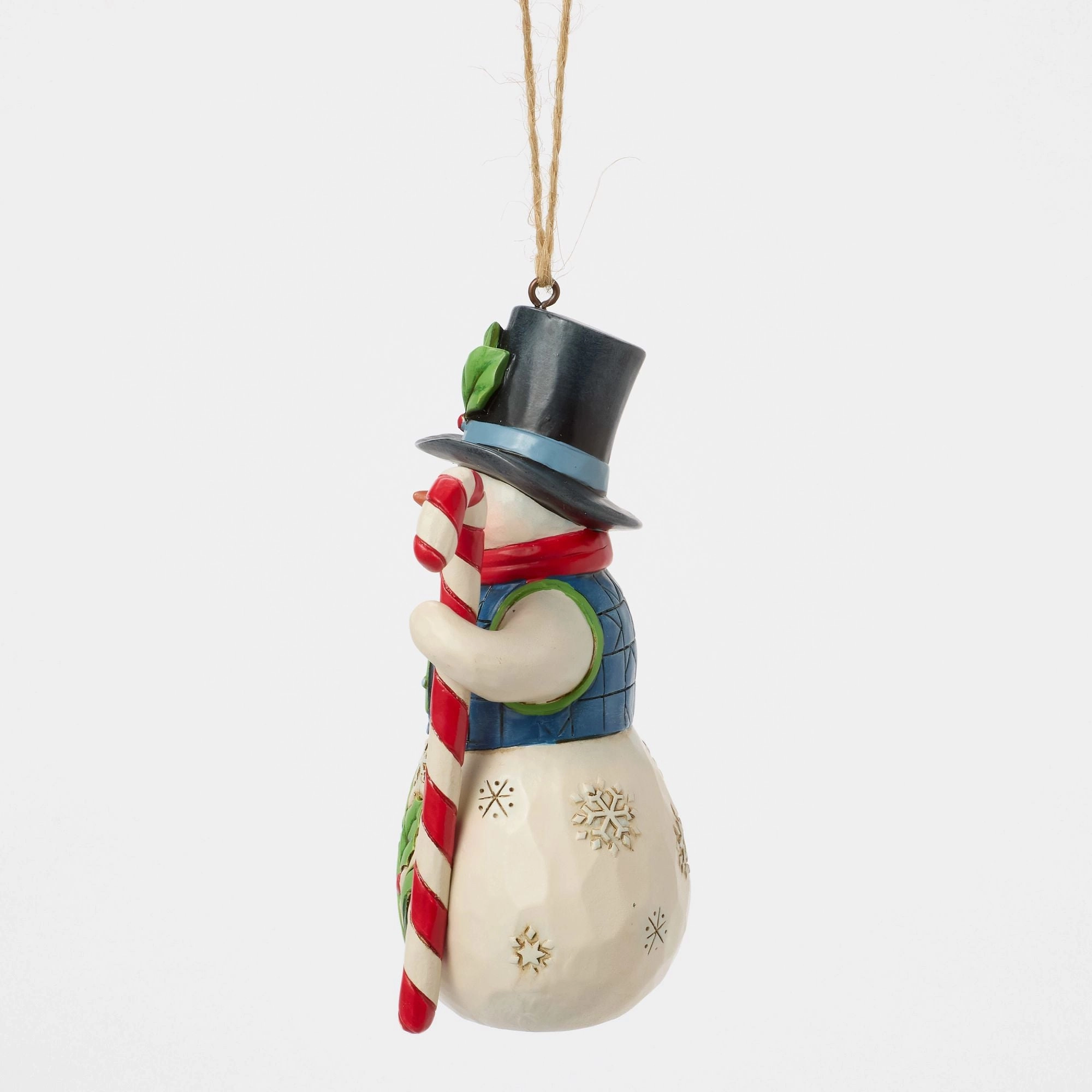 Snowman with Candy Cane Orn