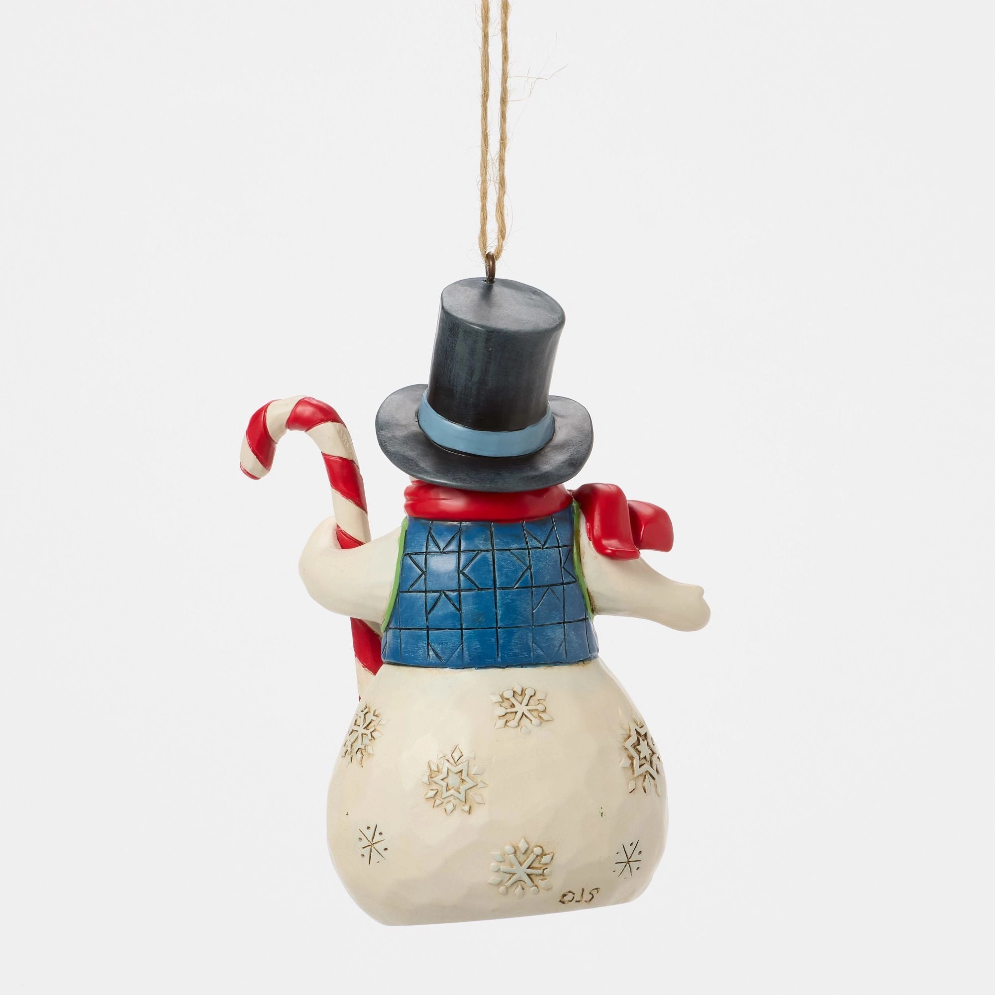 Snowman with Candy Cane Orn