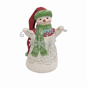 Snowman with Long Hat Fig figurines,decorative figurines,home accents