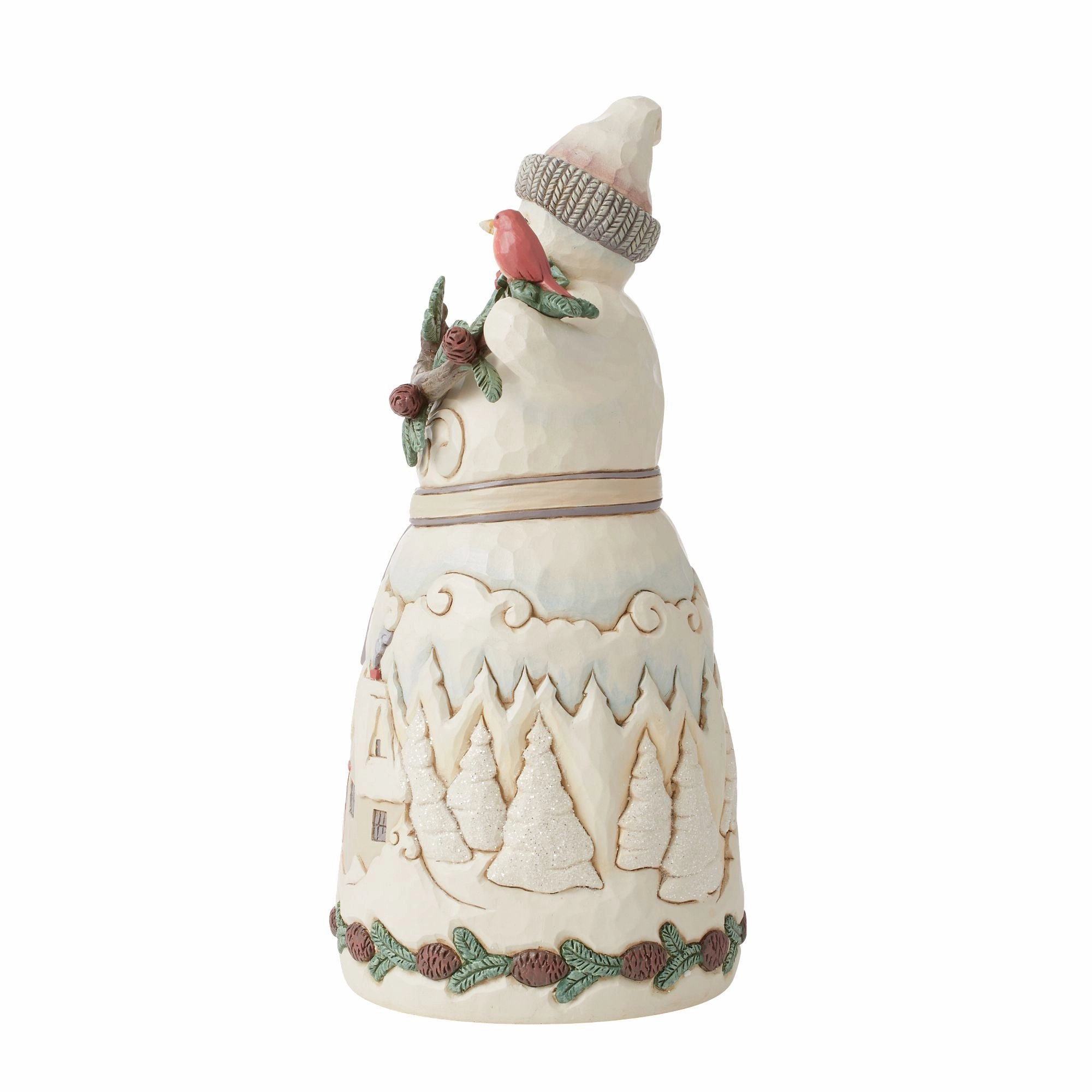 Snowman with Pine Garland Fig
