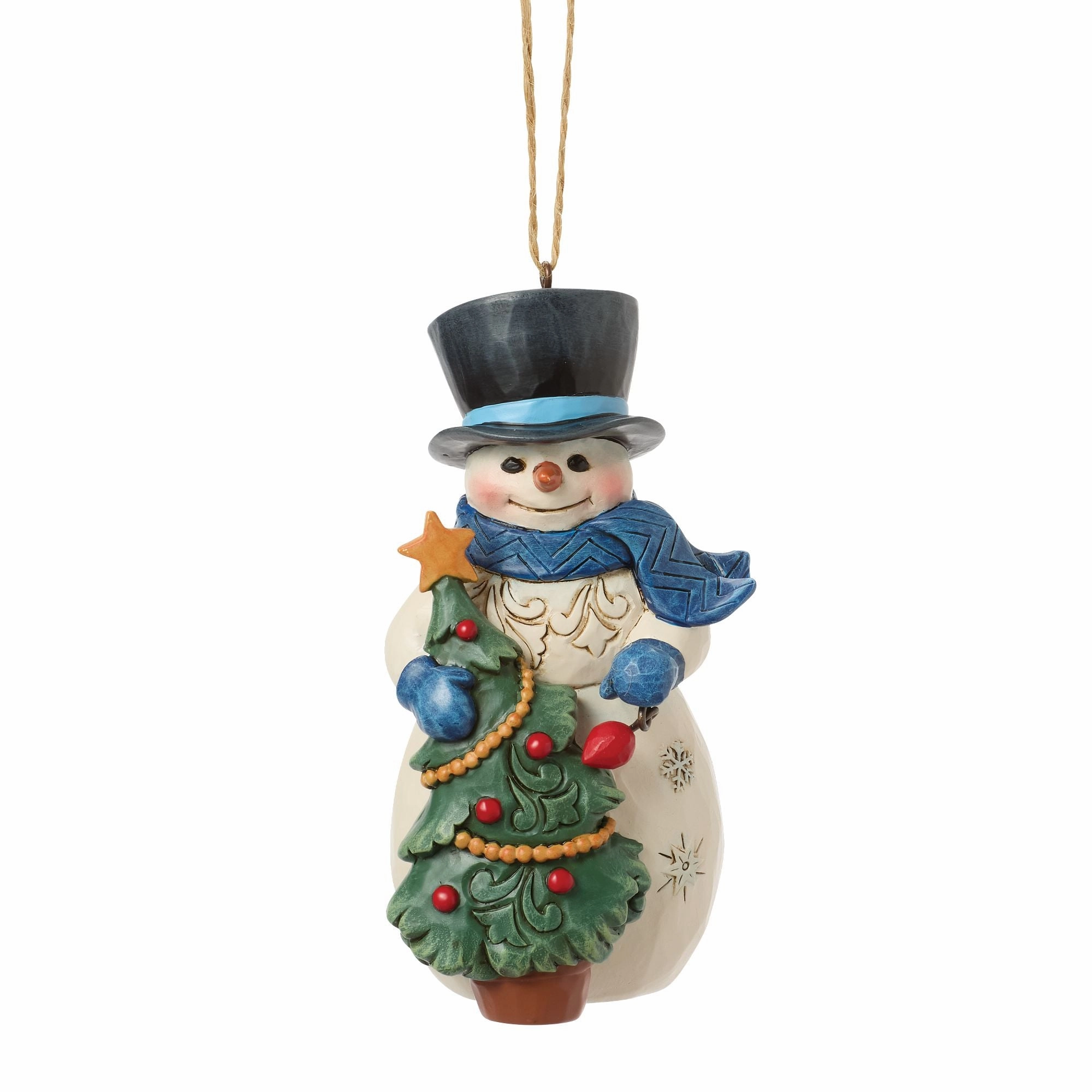 Snowman with Tree Ornament figurines,decorative figurines,home accents