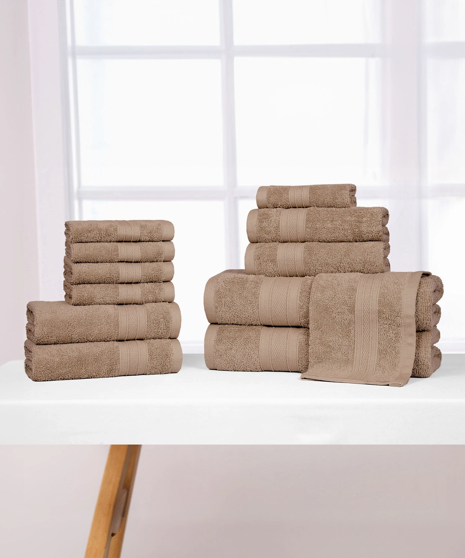 Soft Comfort, 12Pc Set,Air Rich Technology Towel Set , 509 GSM,Acorn bath towels,soft towels,bathroom textiles