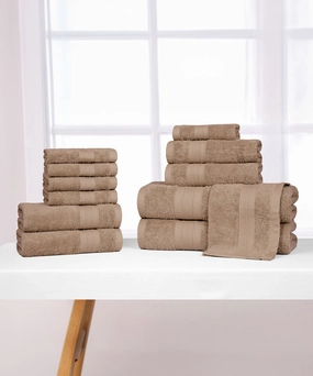 Soft Comfort, 12Pc Set,Air Rich Technology Towel Set , 509 GSM,Acorn bath towels,soft towels,bathroom textiles