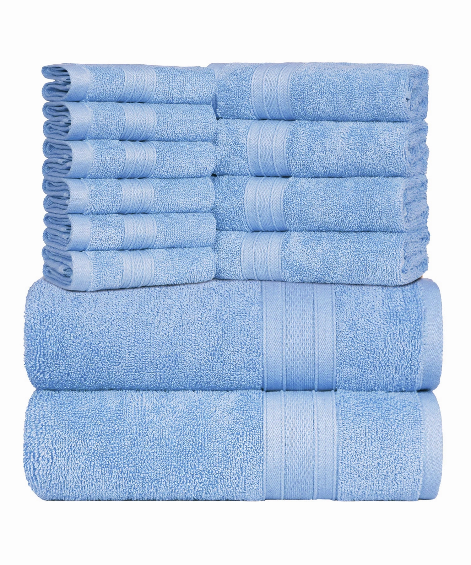 Soft Comfort, 12Pc Set,Air Rich Technology Towel Set ,  509 GSM,Allure