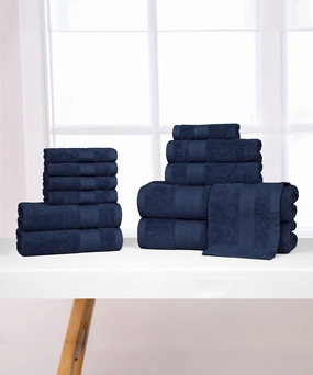 Soft Comfort, 12Pc Set,Air Rich Technology Towel Set , 509 GSM,Navy bath towels,soft towels,bathroom textiles