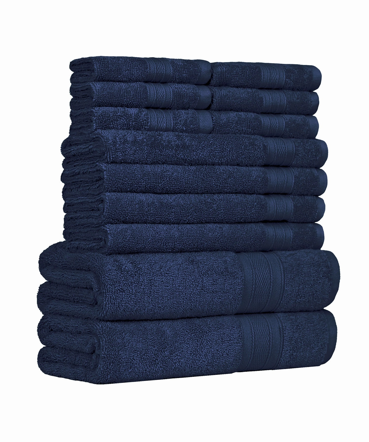 Soft Comfort, 12Pc Set,Air Rich Technology Towel Set , 509 GSM,Navy