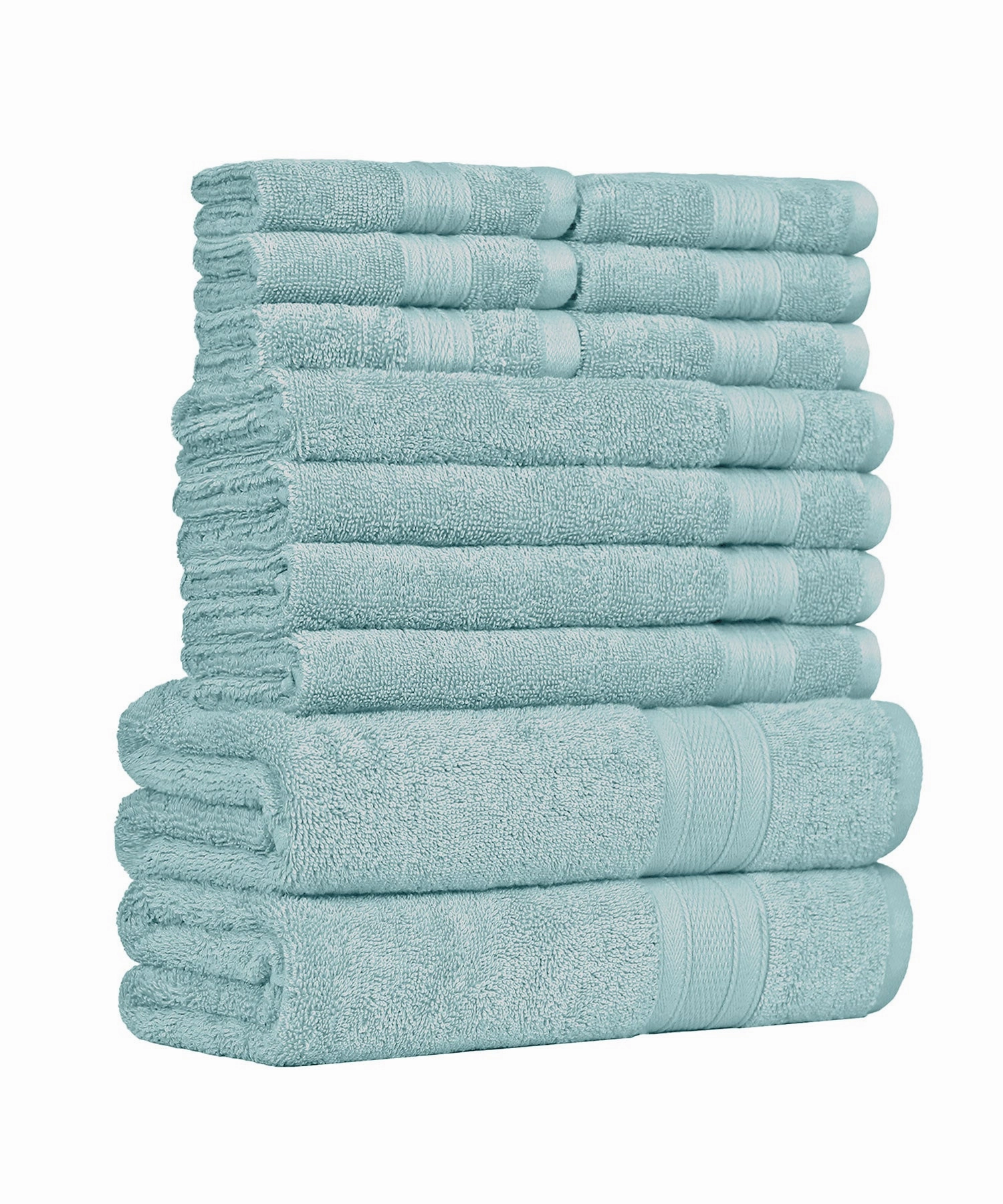 Soft Comfort, 12Pc Set,Air Rich Technology Towel Set , 509 GSM,Nile Blue
