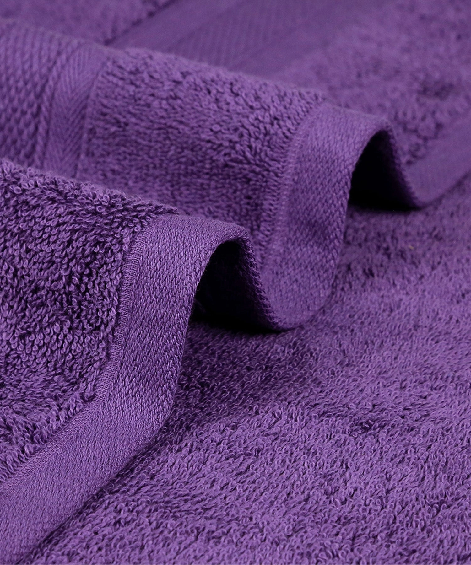 Soft Comfort, 12Pc Set,Air Rich Technology Towel Set ,  509 GSM,Plum