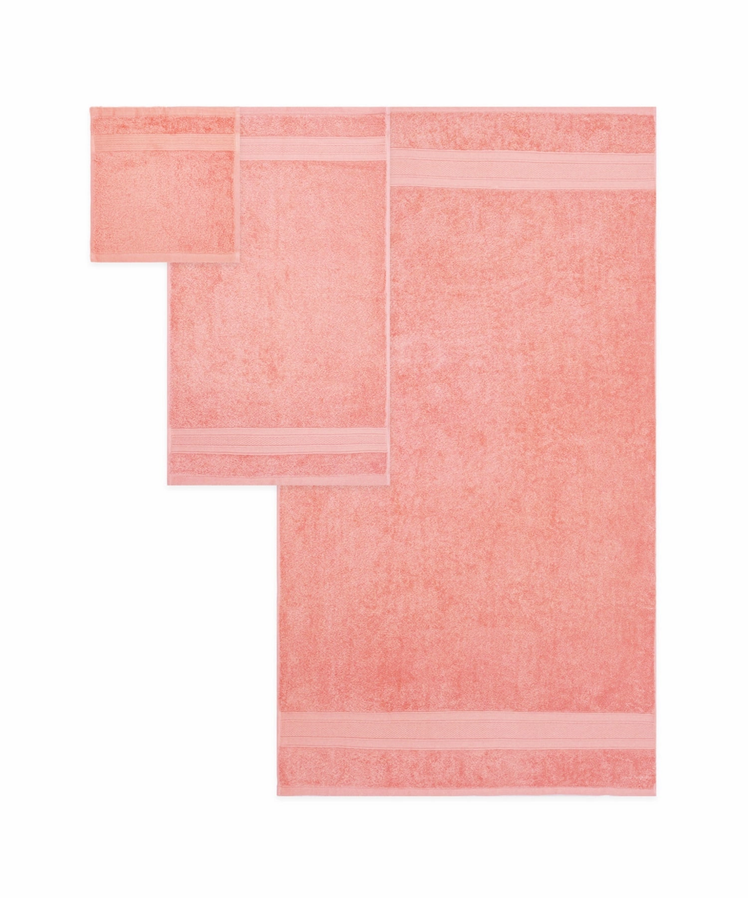 Soft Comfort, 3Pc Set,Air Rich Technology Towel Set ,509 GSM,Coral Haze