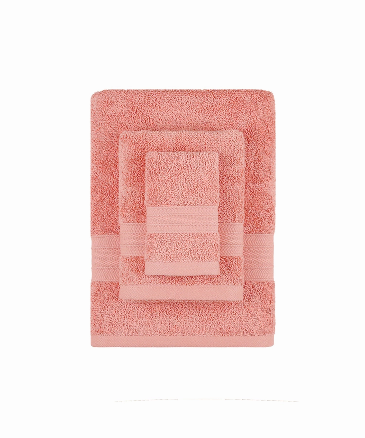 Soft Comfort, 3Pc Set,Air Rich Technology Towel Set ,509 GSM,Coral Haze