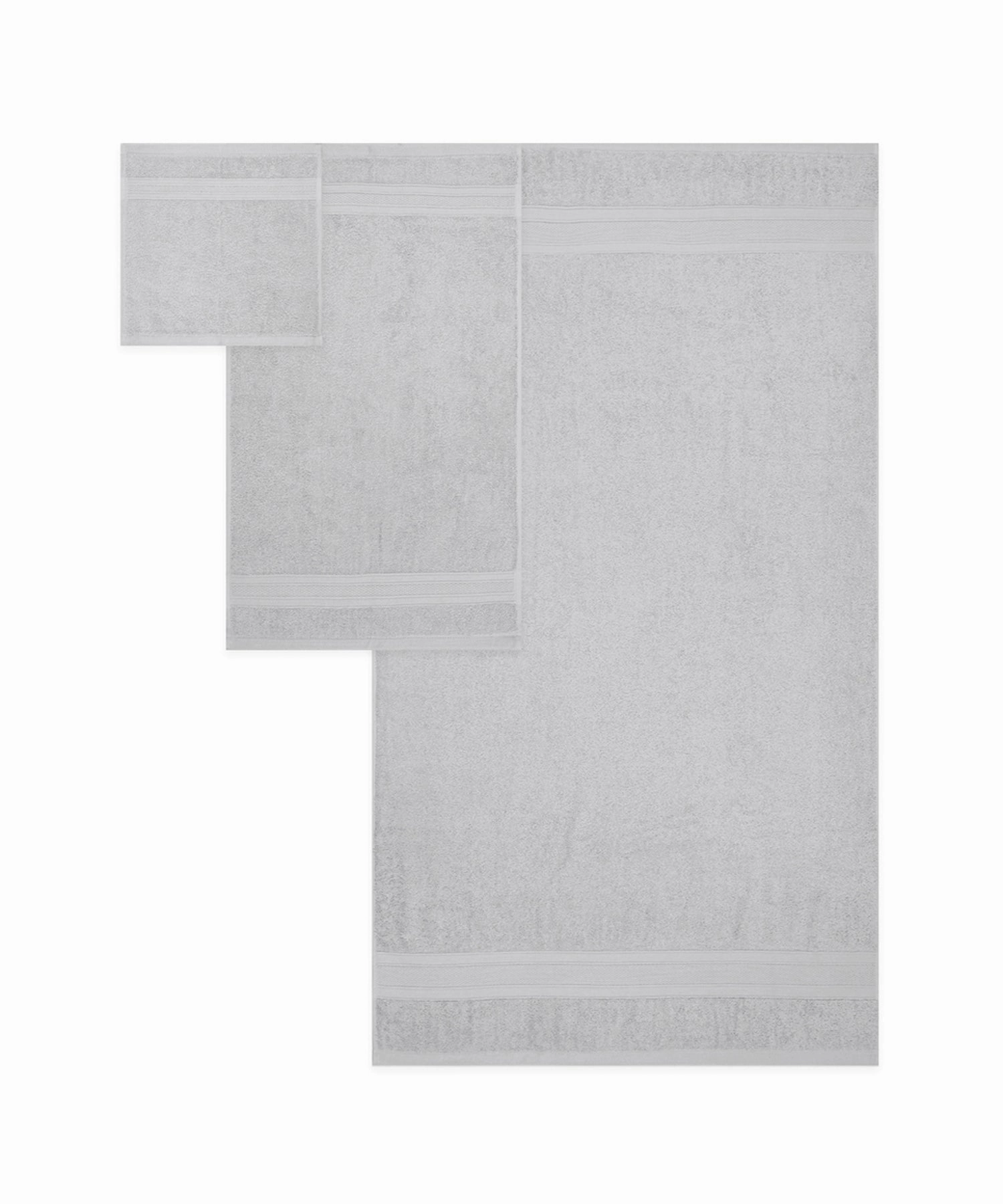 Soft Comfort, 3Pc Set,Air Rich Technology Towel Set ,509 GSM,Silver