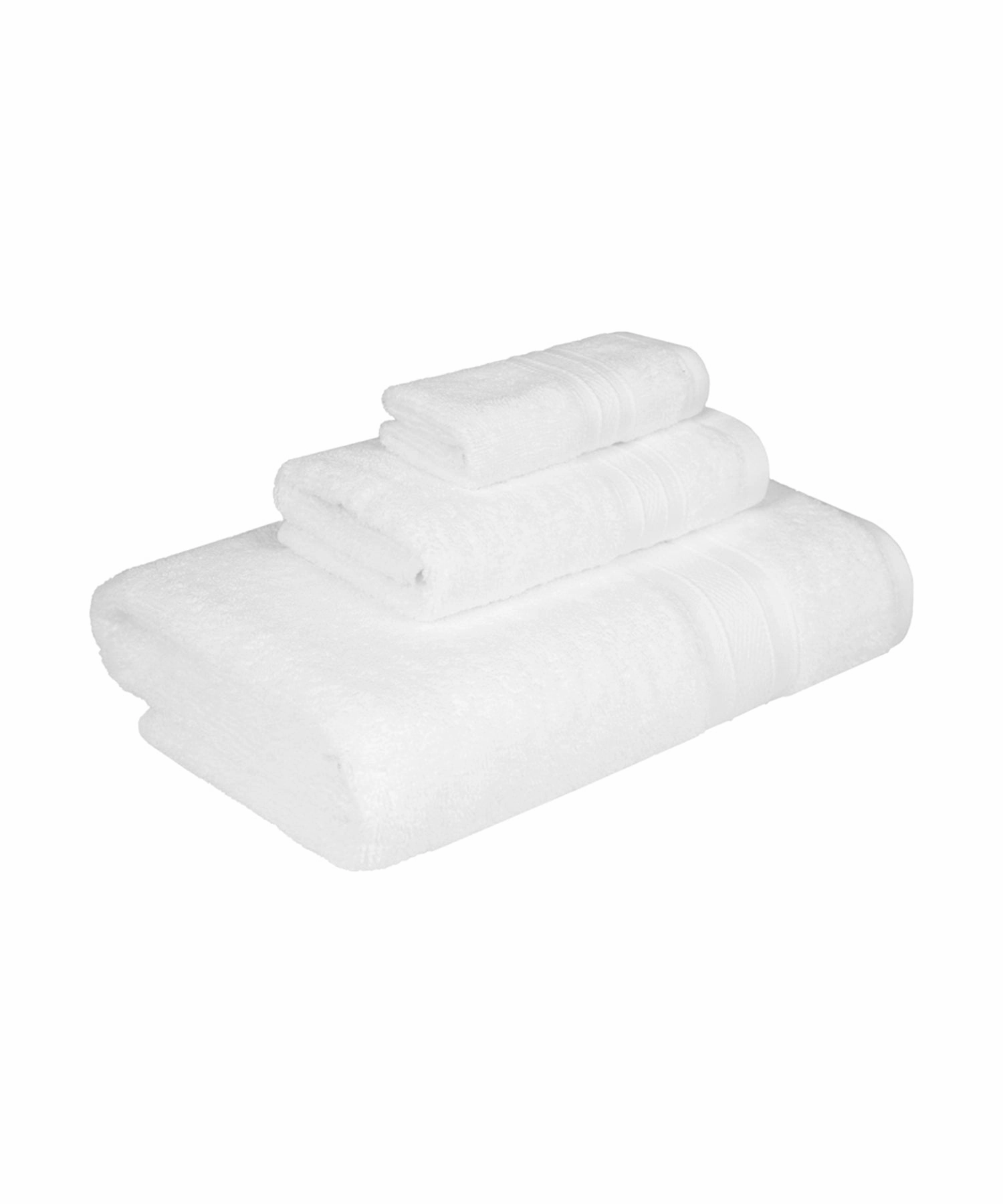 Soft Comfort, 3Pc Set,Air Rich Technology Towel Set ,509 GSM,White