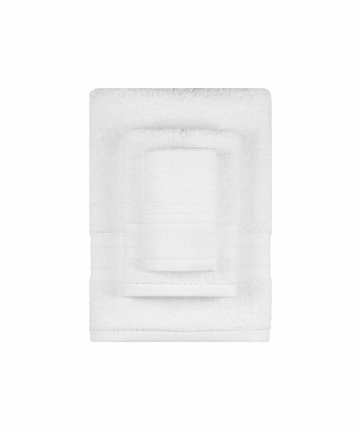 Soft Comfort, 3Pc Set,Air Rich Technology Towel Set ,509 GSM,White